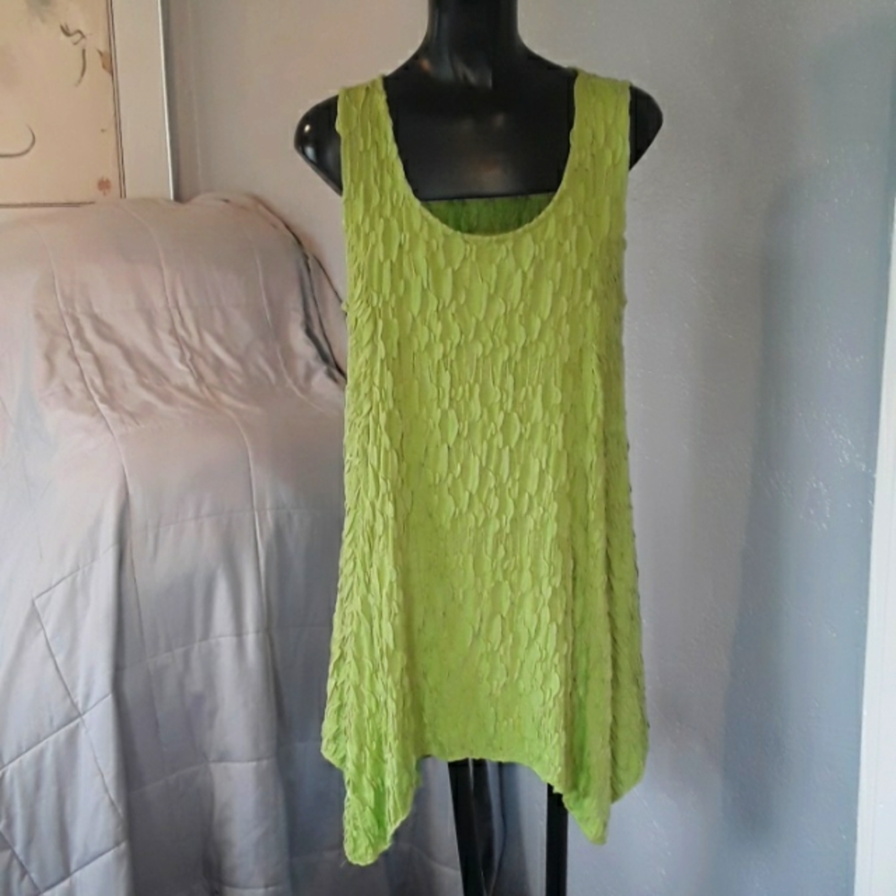 Peck And Peck Rayon Blouse Size Large - image 1